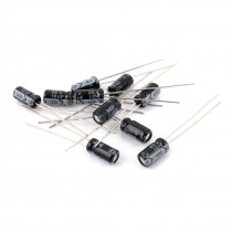 10 Pcs 25V 10uF 105C Radial Lead Electrolytic Capacitor 4mm x 8mm