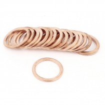 20pcs 27x35x2mm Copper Flat Washer Gaskets Seal Ring Fasteners for Industry