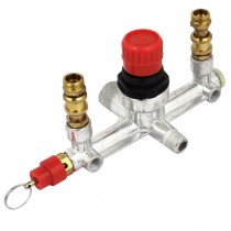 Air Compressor Part Double Outlet Pressure Regulator Regulating Valve Fitting