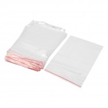 100 Pcs 8" x 10" Clear 2Mil Poly Plastic Reclosable Zip Lock Zipper Bag