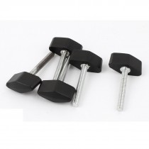 5pcs M6x45mm Thread Rotating Adjustable T Clamping Handle Screw Knob