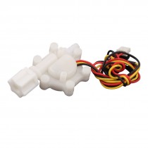 White Plastic 1 8 BSP Hall Effect Water Flow Sensor for Coffee Machine