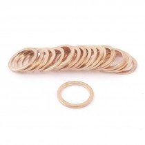20pcs 17mmx22mmx1 5mm Copper Flat Washer Gasket Seal Fitting for Industry