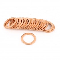 20pcs 17mmx24mmx1 5mm Industrial Copper Flat Washer Gasket Seal Fitting Fastener