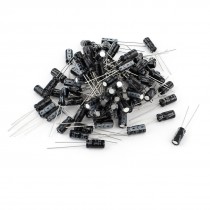 90pcs 25V 10uF 105C Aluminum Electrolytic Capacitor for Motherboard 5mmx11mm