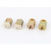 DC 3V 10000RPM 2mm Shaft Electric Toy Miniature Motor Bronze Tone 4pcs