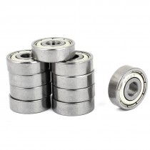 10 Pcs 16mmx5mmx5mm Single Row Shielded Radial Deep Groove Ball Bearings 6252