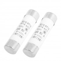 2 Pcs 500V gG 50A Cylindrical Ceramic Fuse Fuses RO16RT13RT14am3 14x51mm