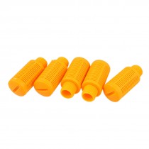 0.5" Diameter Connector Orange Pneumatic Muffler 5 Pcs