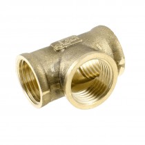 1 2" NPT Female Thread 3 Ways Quick Connector Coupling Air Joint Bronze Tone