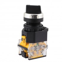 On-Off-On 4 Screw Terminals Rotary Selector Push Button Switch Ith 10A Ui 380V