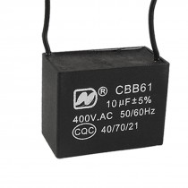 10uF AC 400V Motor Running Metallized Capacitor CBB61