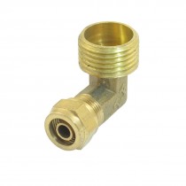 1 2" PT Male Thread Air Hose Quick Coupler Connector for 10mm Tubing Gold Tone