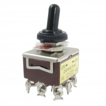 AC 250V 15A 380V 10A on/on 2 Way 3PDT Latching Toggle Switch with Waterproof Cap