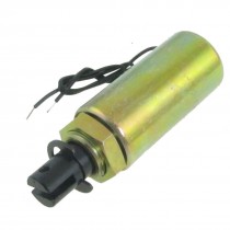 DC 24V 0.42A 2mm Stroke 1.15Kg Cylindrical Tubular Pull Type Solenoid