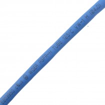 Ratio 2:1 4mm Dia Blue Polyolefin Heat Shrinkable Tube 8M Long