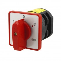 HZ5D-20/4M04 1-0-2 Position Red Rotary Handle Control Universal Switch