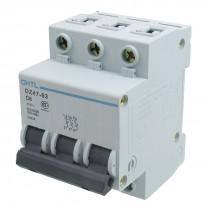 AC 415V Rated Current 6A 3 Pole Miniature Circuit Breaker