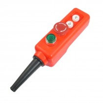 Green Lamp Mushroom Emergency Stop Latching Crane Hoist Pushbutton Switch 24V