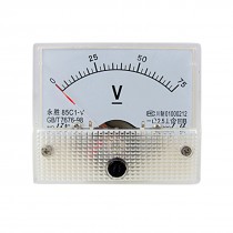 85C1 DC 0-75V Rectangle Analog Volt Panel Meter Gauge