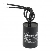 AC 450V 3uF Wired Terminal Polypropylene Motor Run Capacitor CBB61