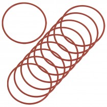 10 Pcs Red Rubber 51mm x 2mm Oil Seal O Rings Gaskets Washers