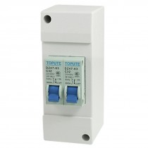 C32 Twin Single Pole Mini Overloaded Circuit Breaker AC 230/400V w Cover