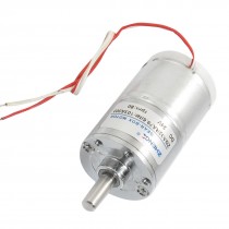 24V 80RPM Cylinder Shape 74mm Height Machine Micro DC Gear Motor