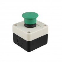 AC 400V 10A Green Momentary Mushroom Push Button Switch