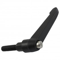 6mmx20mm Thread Metal Adjustable Fixing Knob Handles Lever Black