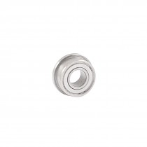 9mm x 4mm x 4mm Radial Shielded Deep Groove Flanged Ball Bearing Silver Tone