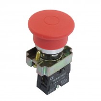 22mm NC Red Mushroom Emergency Stop Push Button Switch 600V 10A ZB2-BE102C