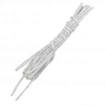 0.8mm Dia White Polyolefin Heat Shrinkable Tube 2M 6.6Ft