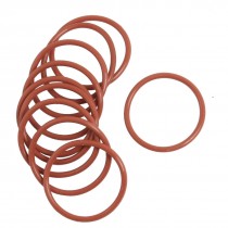 10 Pcs Flexible Rubber O Ring Seal Washer Replacement Red 29mm x 2mm