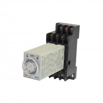DC 24V H3Y-4 0-10S 4PDT 14 Pins Power on Time Delay Relay w Socket