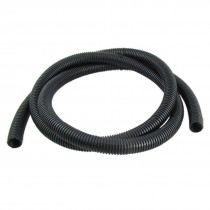 2M 21.2mm Diameter Corrugated Pipe Bellows Tube Black