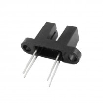 10 Pcs 11/64" Gap 4 Pin Photo Interrupter Blk w Bracket