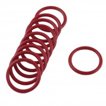 10X Red Rubber 25mm x 2.5mm x 20mm Oil Seal O Rings Gaskets Washers