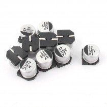 10pcs 47uF 35V SMD Aluminum Electrolytic Capacitors 6mm x 5mm