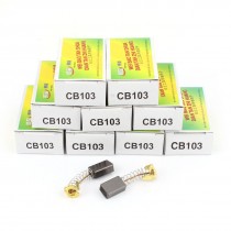 10 Pairs Replacement Motor Carbon Brushes 15 x 10 x 6mm for Hitachi CB103