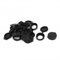 12pcs Black Rubber Waterproof Dust Resistant Aviation Connector Plug Shell Cover