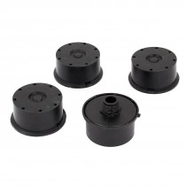 4pcs 1 2BSP 20mm Threaded Plastic Air Compressor Intake Filter Muffler Silencer