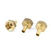 3 Pcs 1 2 BSP Female Thread 8mm Air Pneumatic Gas Hose Barbed Fitting Coupling