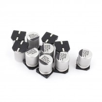 10pcs 220uF 35V SMD Aluminum Electrolytic Capacitors 8mm x 10mm