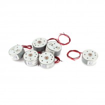 DC 3 12V 1000 RPM 25mm Diameter Wire Leads Magnetic Gear Motor 6pcs
