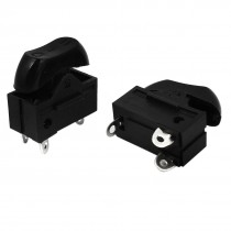 AC 250V 6A 125V 10A Hair Dryer Part SPST 3 Pin 3 Position Rocker Switch 2 Pcs