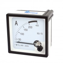 2 Pcs Sq 72 AC 0 200A Class 1 5 Accuracy Vertical Mounted Analog Ammeter