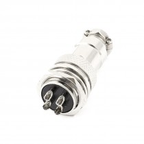 GX16 4 4 Pin Quick Male Circular Aviation Plug Connector Adapter AC 400V 3A