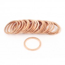 20pcs Flat Ring Copper Washer Gasket 18mmx22mmx1.5mm