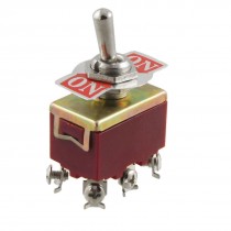 AC 250V 15A 6 Screw Terminals On-On 2 Position DPDT Toggle Switch